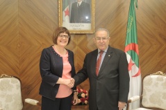 21 May 2015 National Assembly Speaker Maja Gojkovic in meeting with Algerian Foreign Minister Ramtan Lamamra